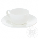 Чашка Wilmax для кави 100мл + блюдце - image-0